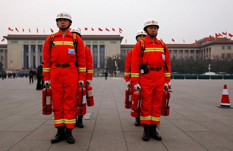 合同制消防员服装图片