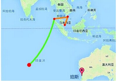 mh370可能航线轨迹图 mh370最可能去的地方