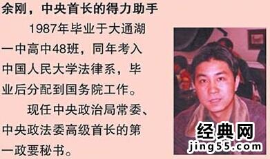 余刚担任谁的秘书 余刚是哪位领导的秘书,余刚的首长是谁